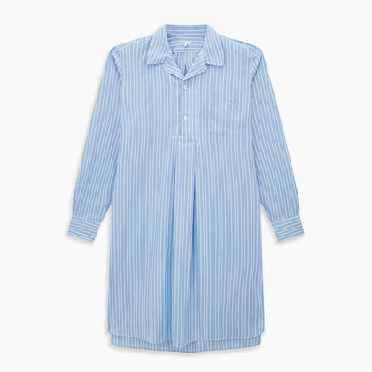White and Blue Stripe Quarzo Nightshirt Image 5