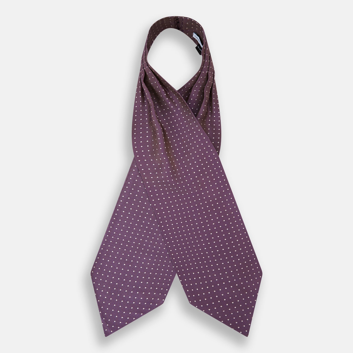 View 2 of product Lilac and Violet Micro Dot Silk Cravat