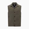 View 6 of product Olive Collared Linen Waistcoat