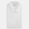 View 5 of product White West Indian Sea Island Cotton Shirt with T&A Collar and 3-Button Cuffs