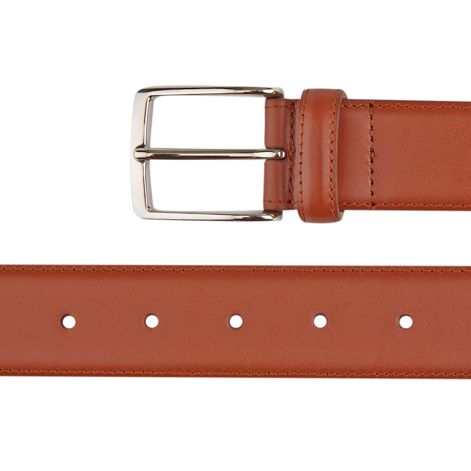 View 2 of product Red Classic Calf Leather Satin Belt