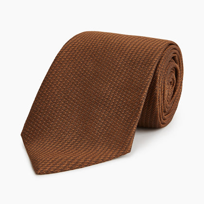 PLAIN LACE JACQUARD EARTH TIE Image 4