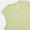 Melon Green V-neck Cashmere Vest