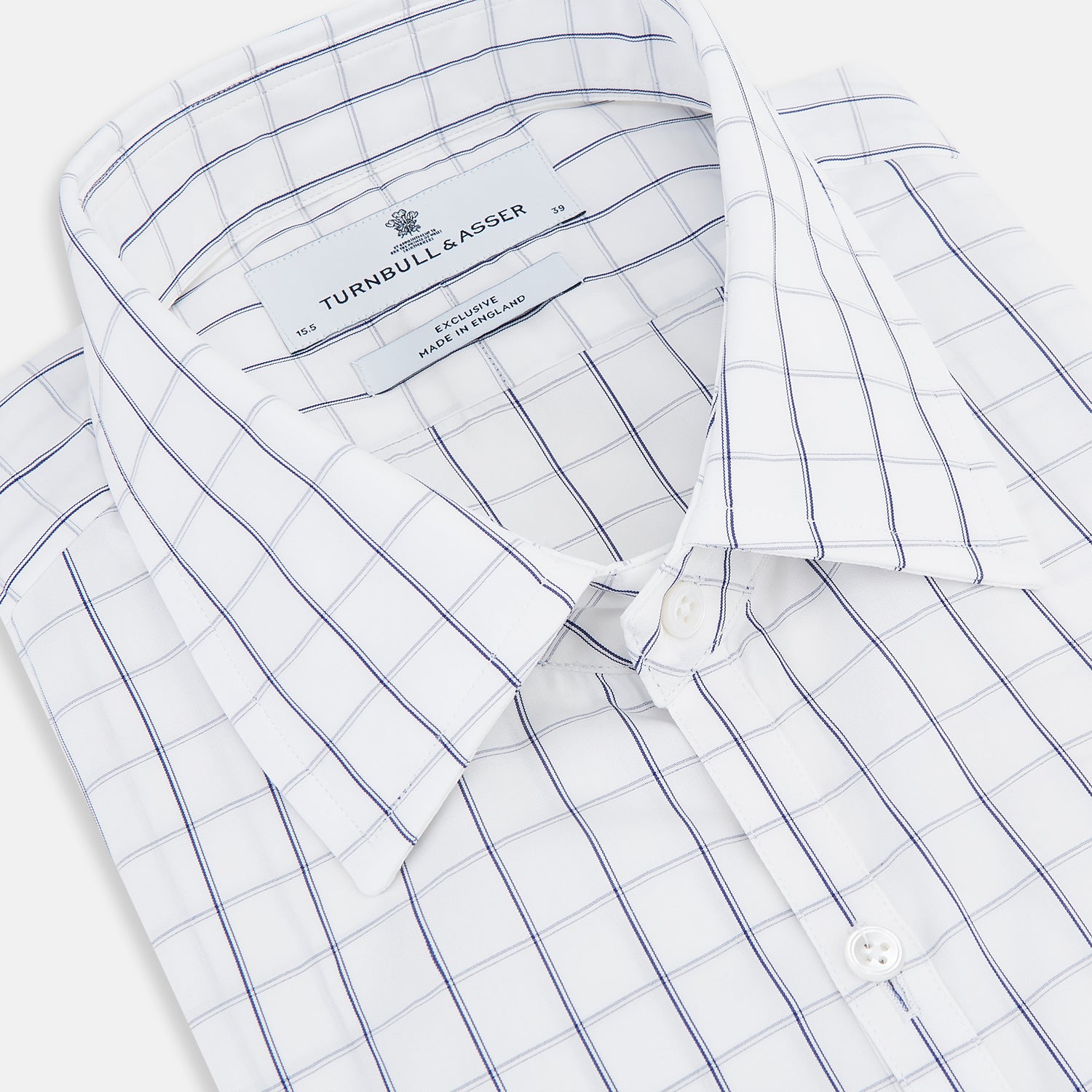 Image 2 of product Dark Navy Double-Line Checked Westminster Shirt