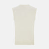 View 3 of product White Cashmere V-neck Vest