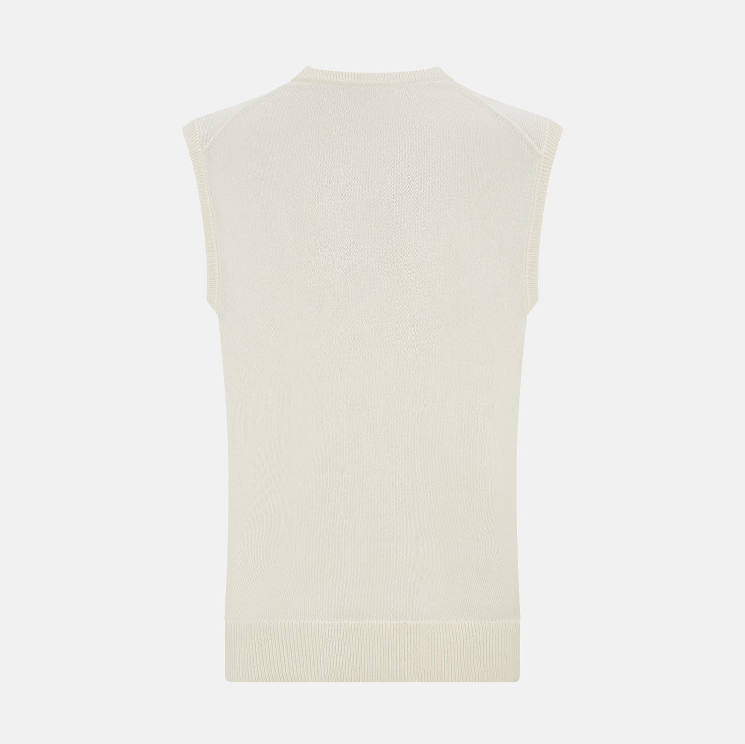 View 3 of product White Cashmere V-neck Vest