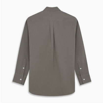Dusty Sage Cotton Drill Weekend Fit Nevis Shirt Image 4
