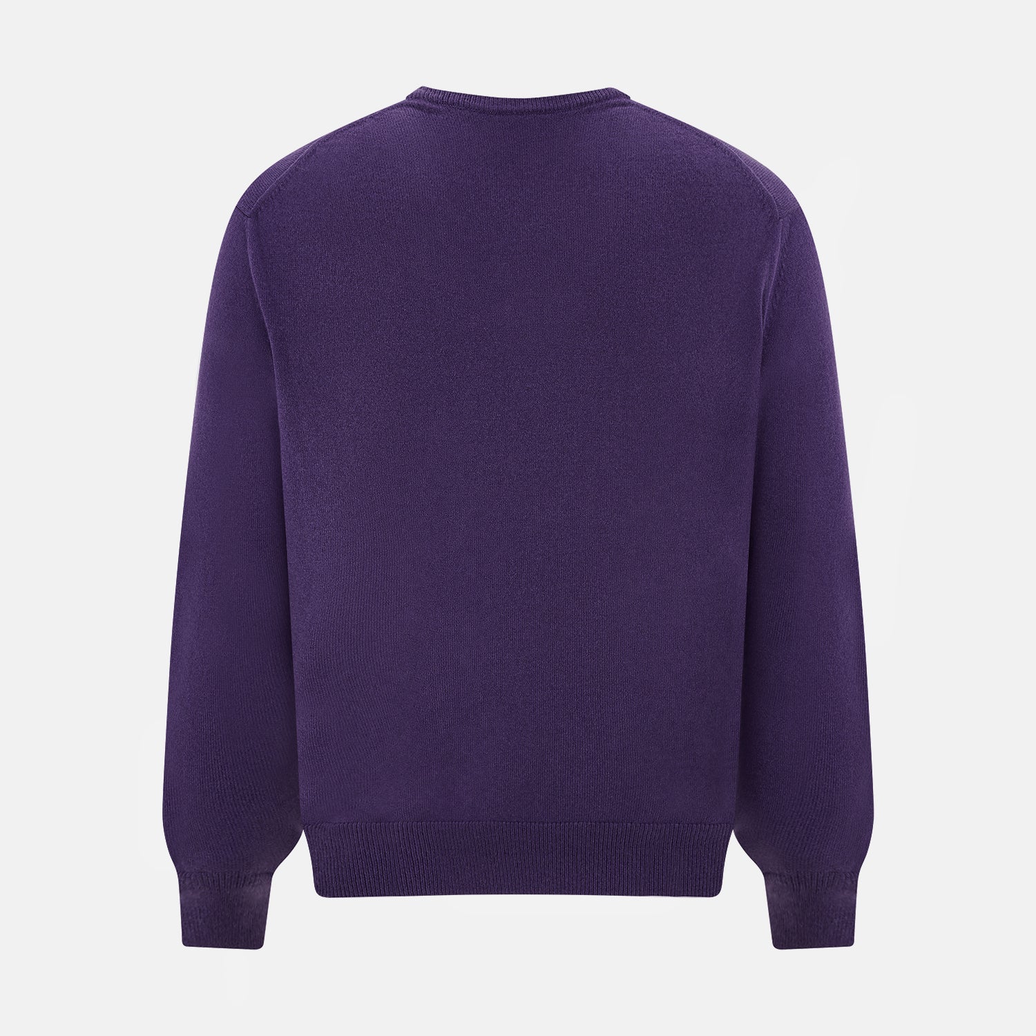 View 3 of product Purple Cashmere V-neck Jumper