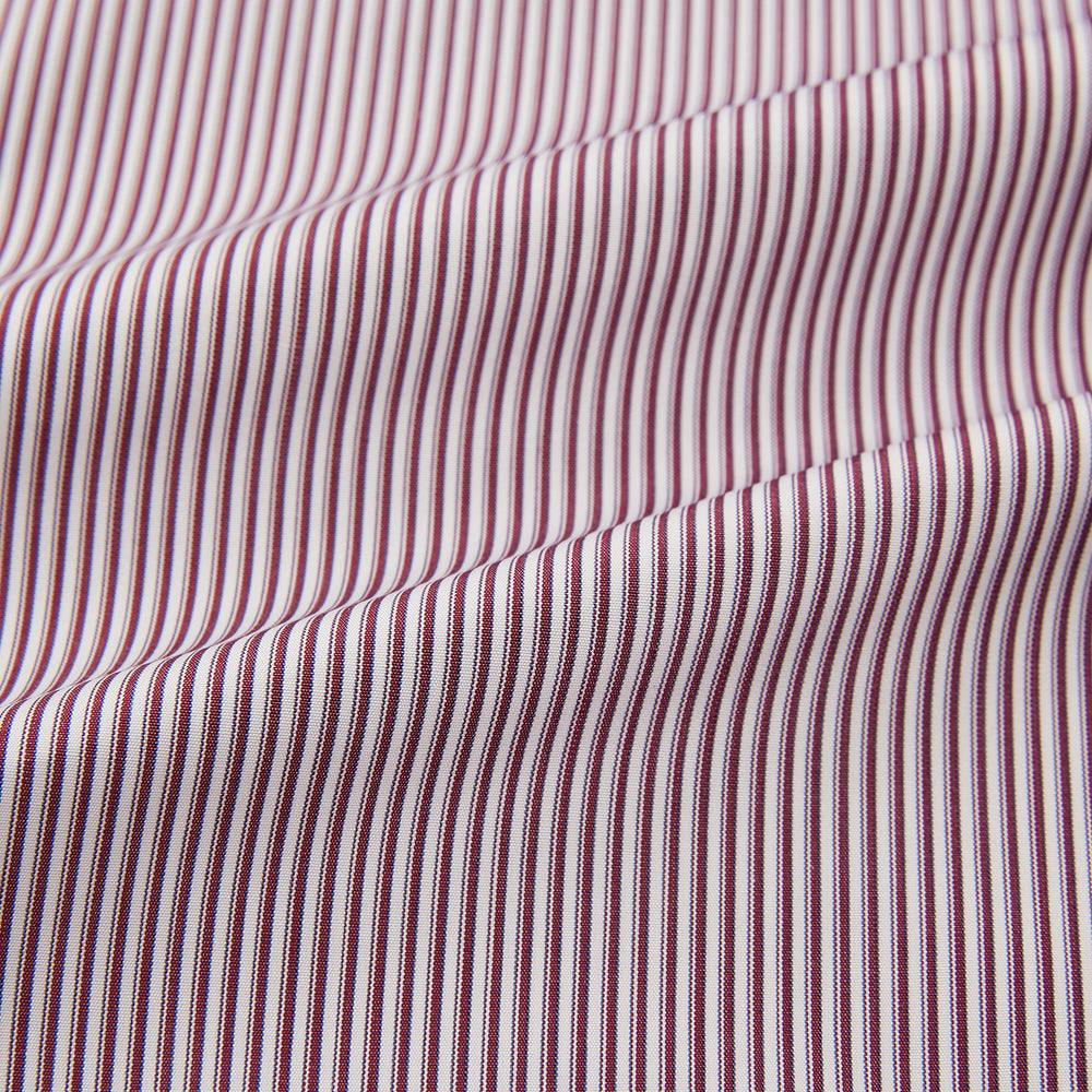 Burgundy Shadow Stripe Mayfair Shirt