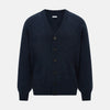 View 1 of product Navy Melange Cashmere Cardigan