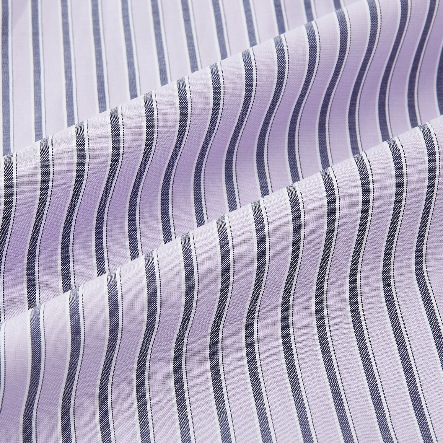 View 6 of product Lilac Ticking Stripe Mayfair Shirt