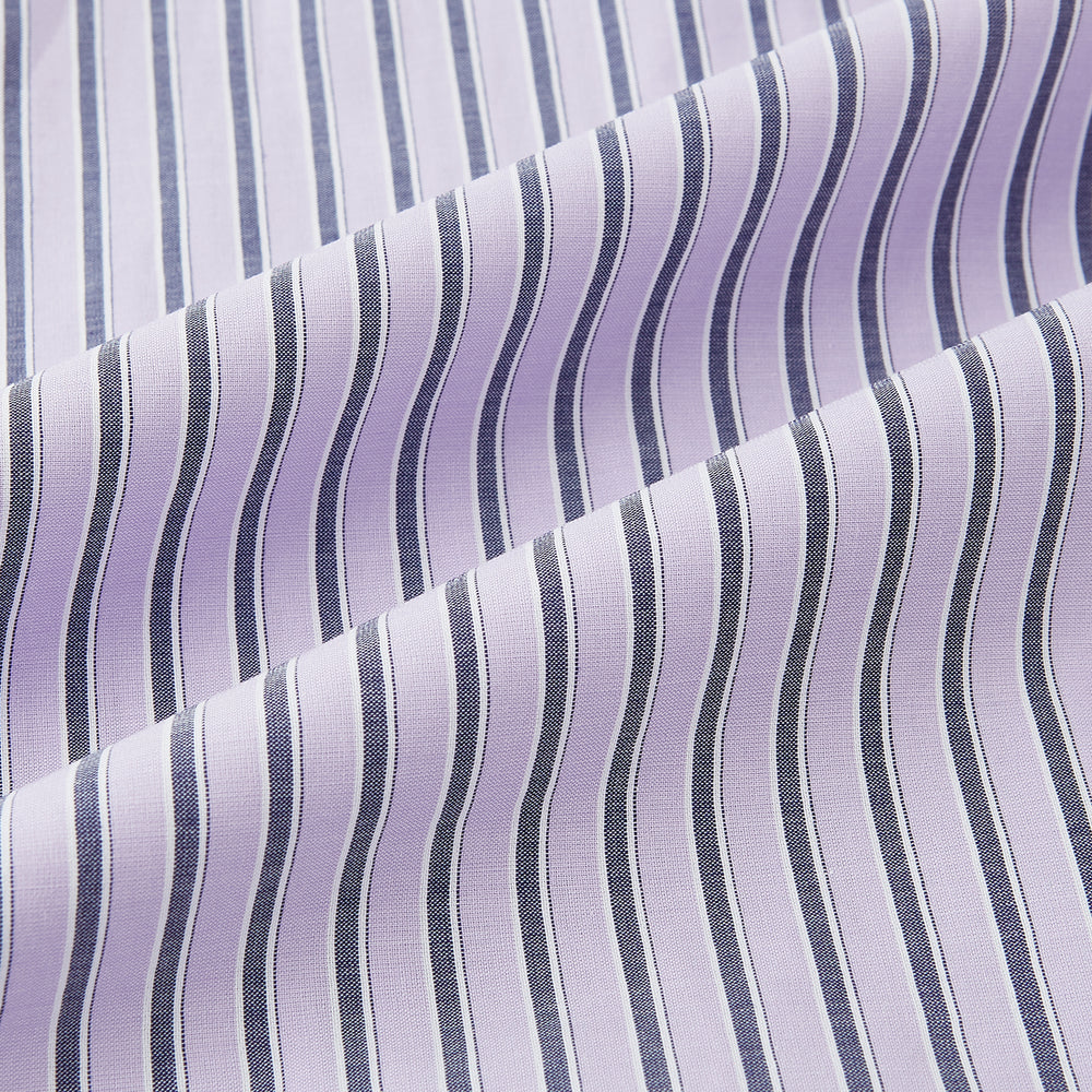 Lilac Ticking Stripe Mayfair Shirt