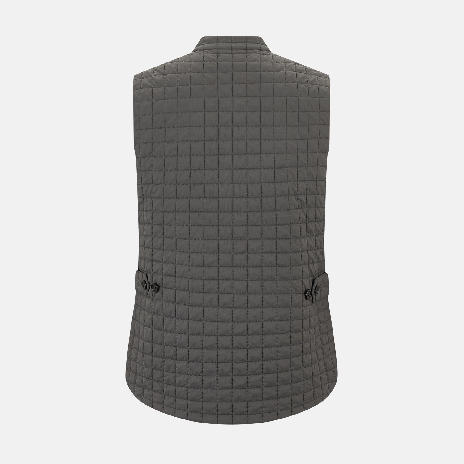 View 3 of product Shadow Grey Double-Breasted Quilted Gilet