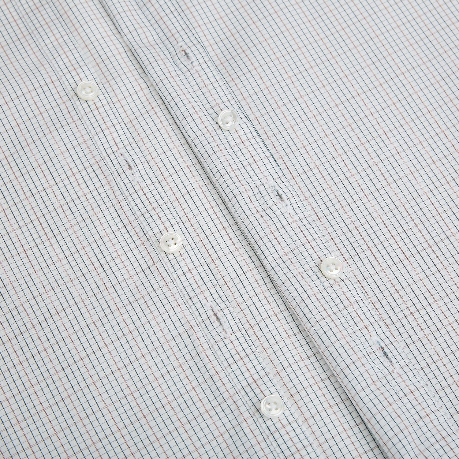 View 7 of product Forest Melange and Red Micro Check Windsor Shirt