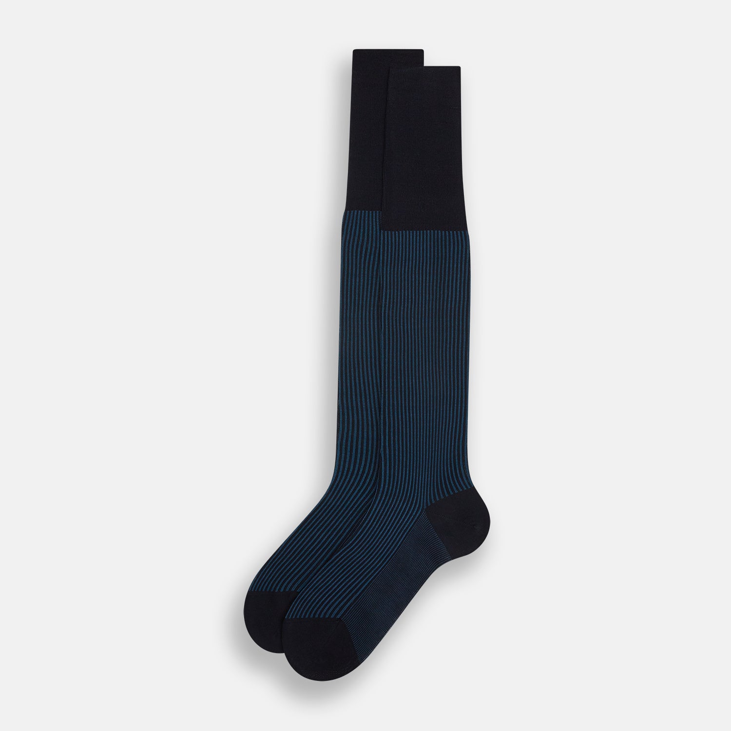 View 2 of product Navy/Blue Thin Striped Long Socks