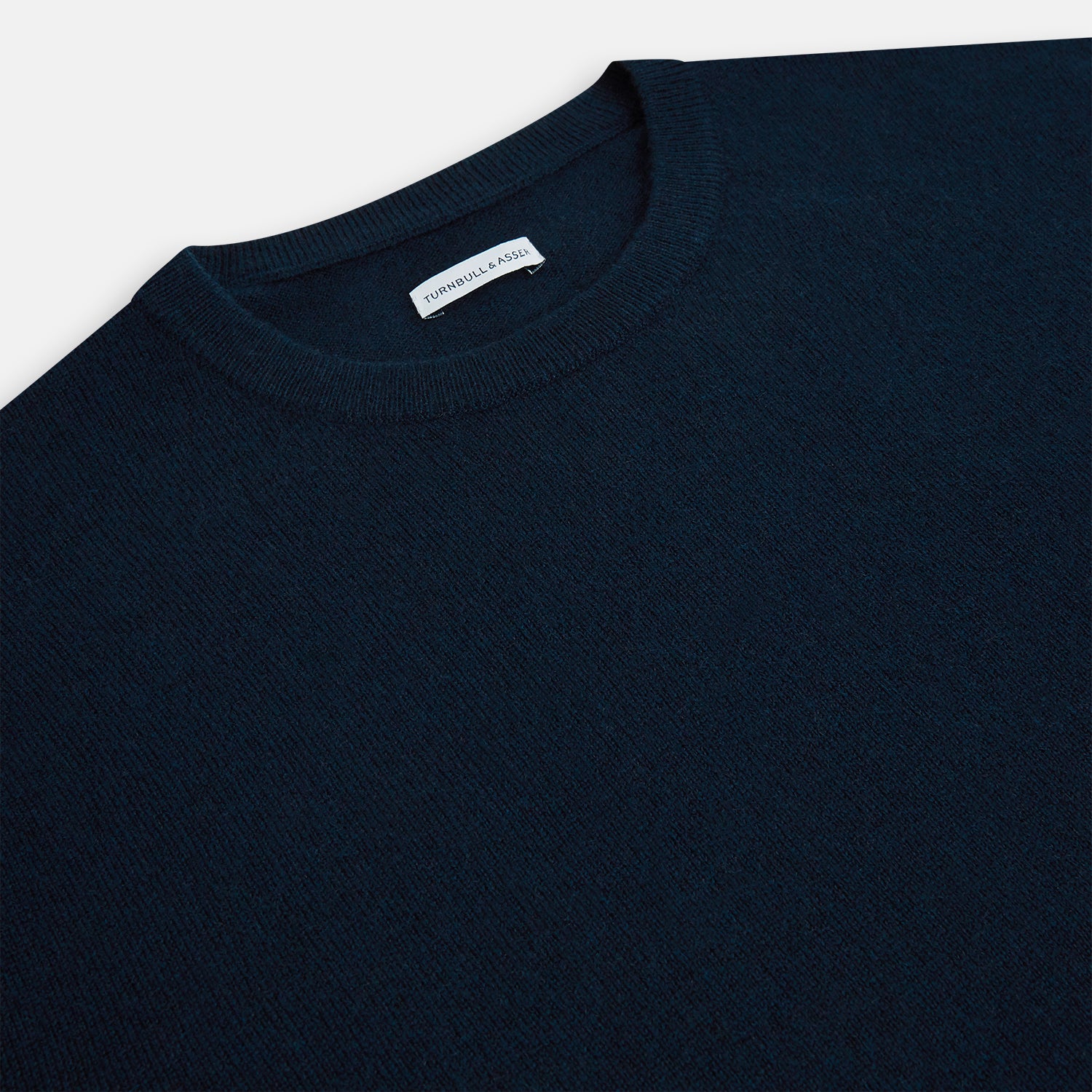 View 2 of product Navy Cashmere Round Neck Jumper