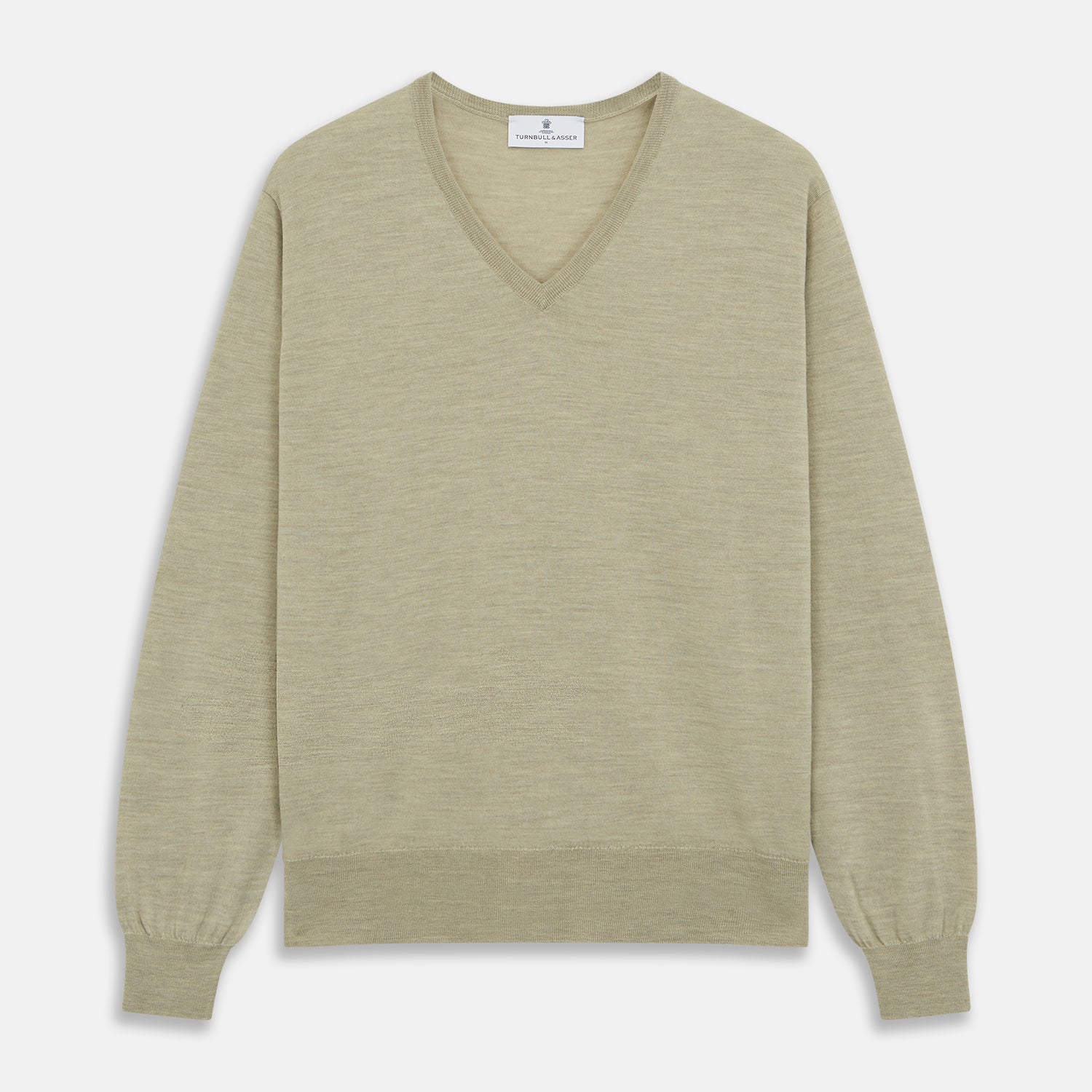 View 1 of product Light Green Kennedy Merino V-Neck Jumper