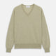 Light Green Kennedy Merino V-Neck Jumper