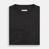 View 4 of product Charcoal Grey Fine Merino Round Neck Jumper
