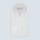 Two-Fold 200 White Cotton Shirt with T&A Collar and Double Cuffs