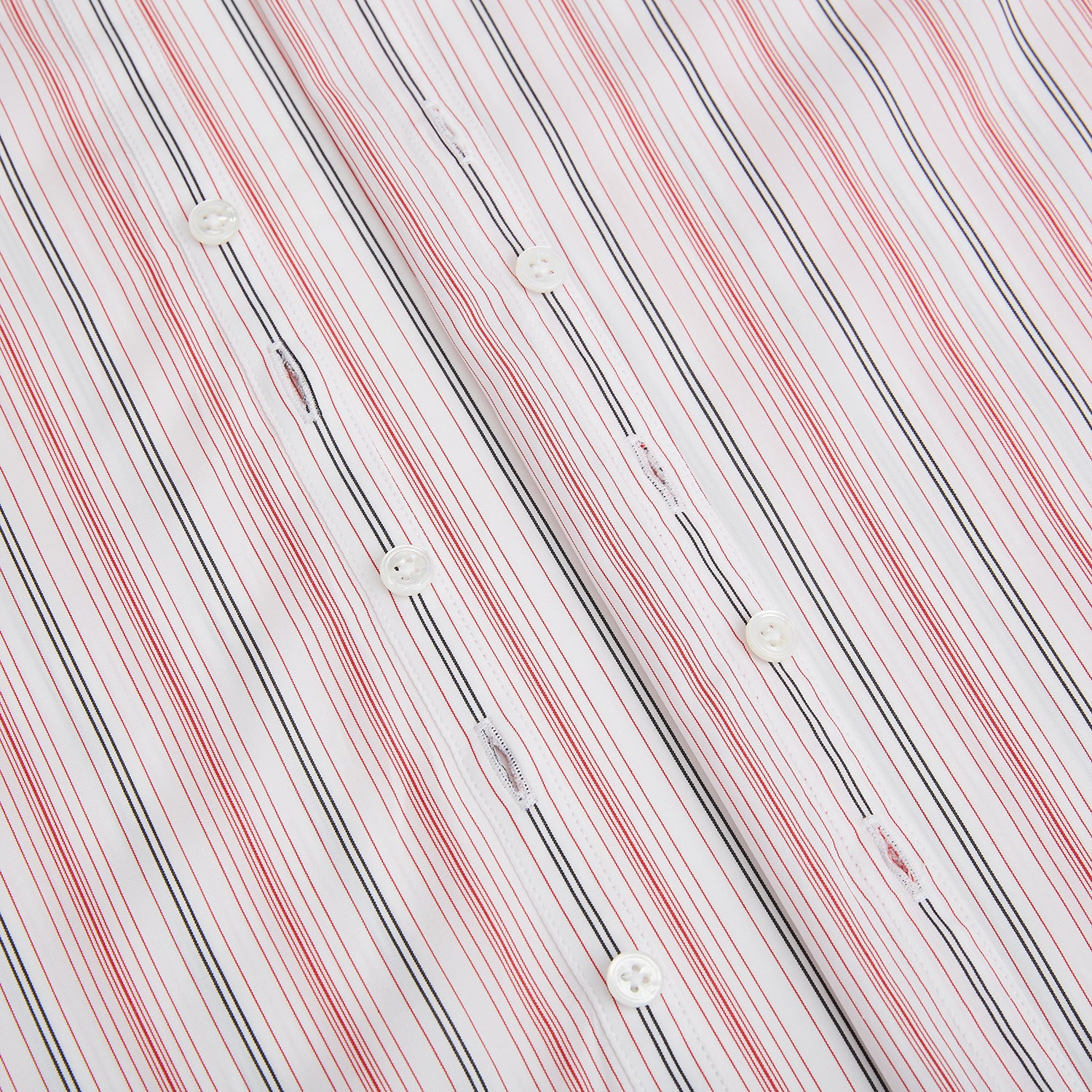 View 7 of product Red Multi Pencil Stripe Windsor Shirt