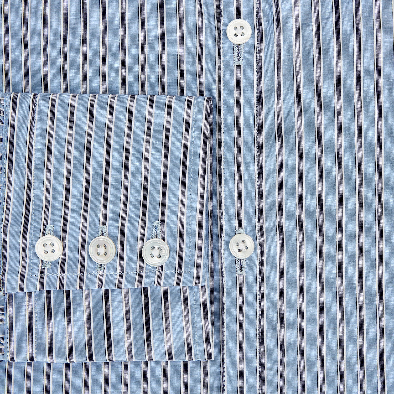 Image 4 of product Steel Blue Ticking Stripe Westminster Shirt