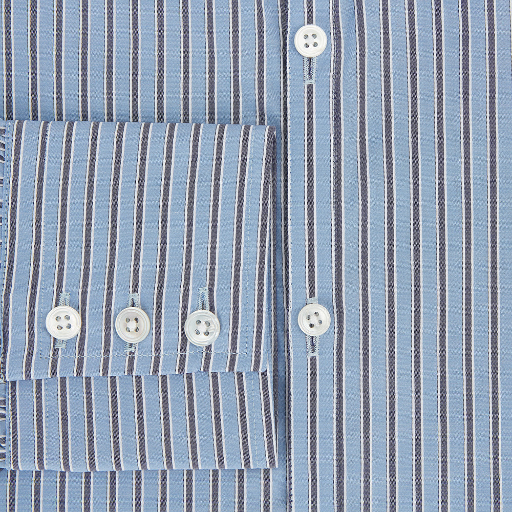 Steel Blue Ticking Stripe Westminster Shirt