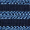 View 3 of product Navy and Blue Square tipped knitted tie