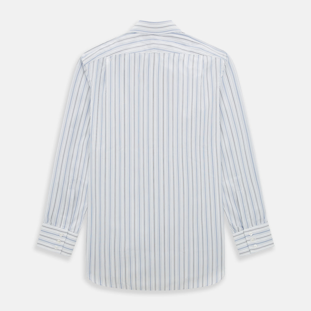 Navy and Blue Multi Stripe Mayfair Shirt