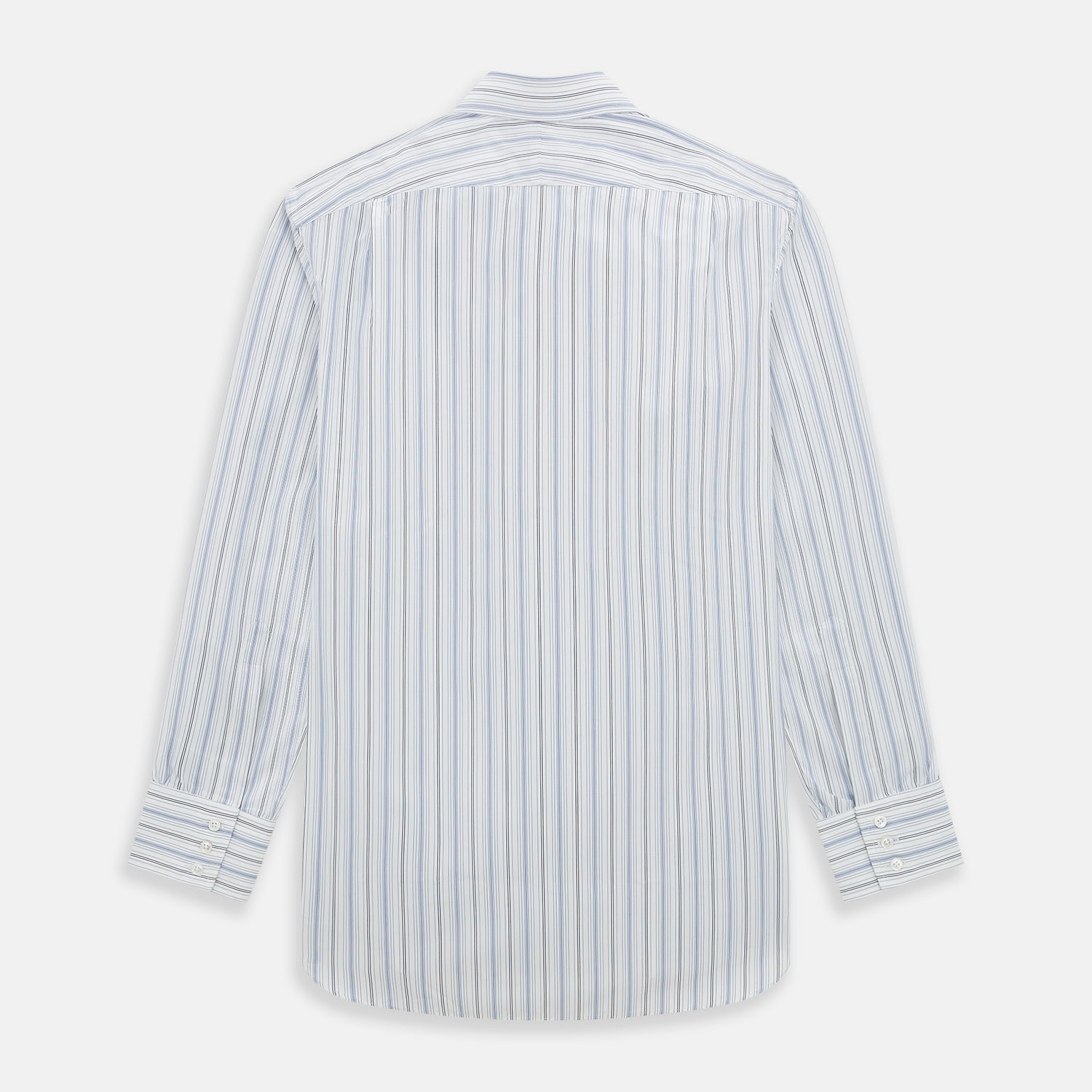 View 3 of product Navy and Blue Multi Stripe Mayfair Shirt
