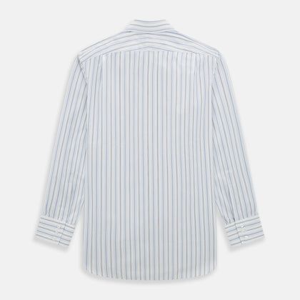 Navy and Blue Multi Stripe Mayfair Shirt Image 2