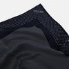 View 2 of product Navy and White Dot Silk Pocket Square