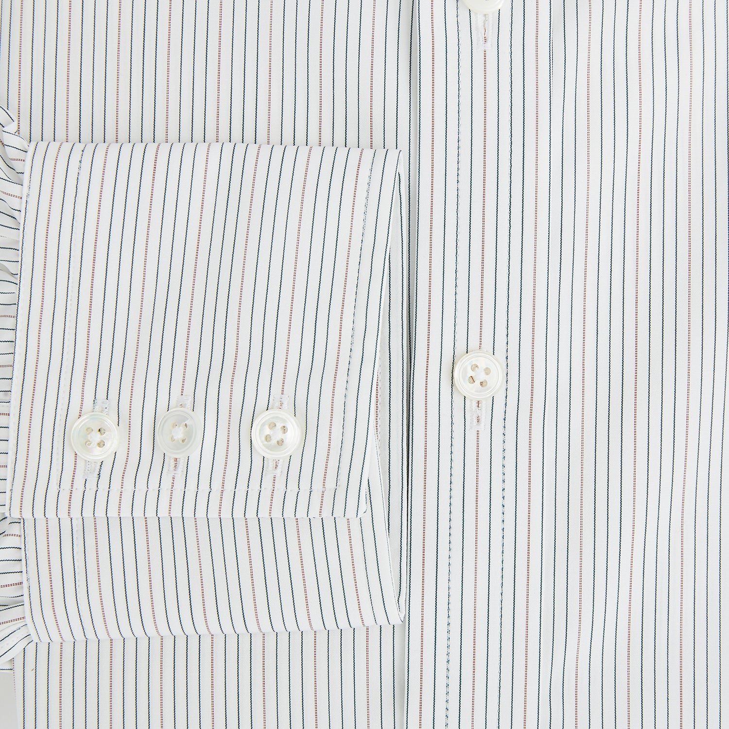 Petrol Hairline Stripe Mayfair Shirt