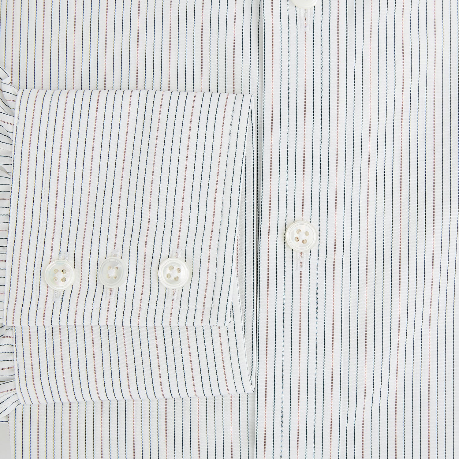 View 4 of product Petrol Hairline Stripe Mayfair Shirt