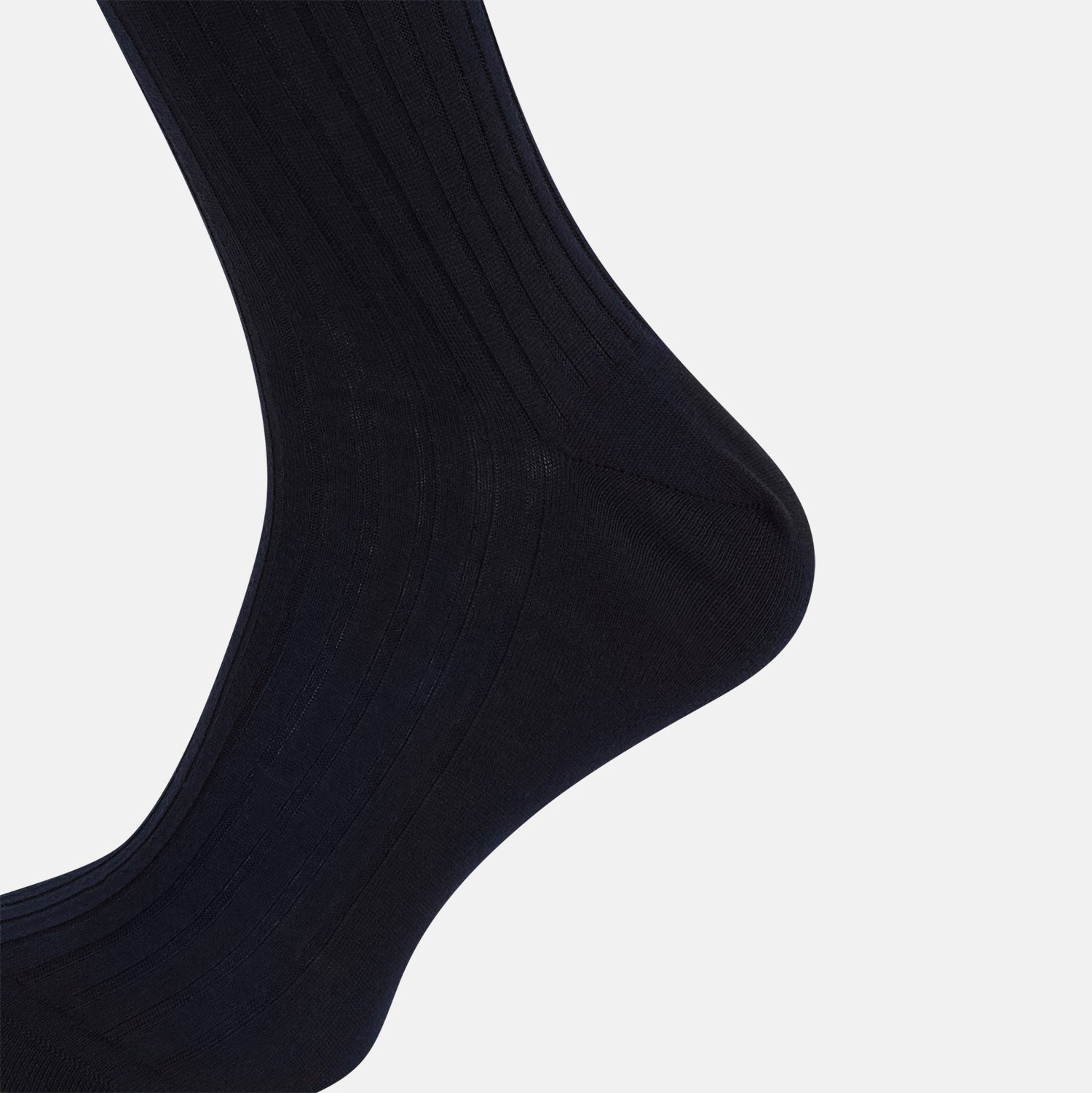 View 4 of product Navy Organic Cotton Mid-Length Socks