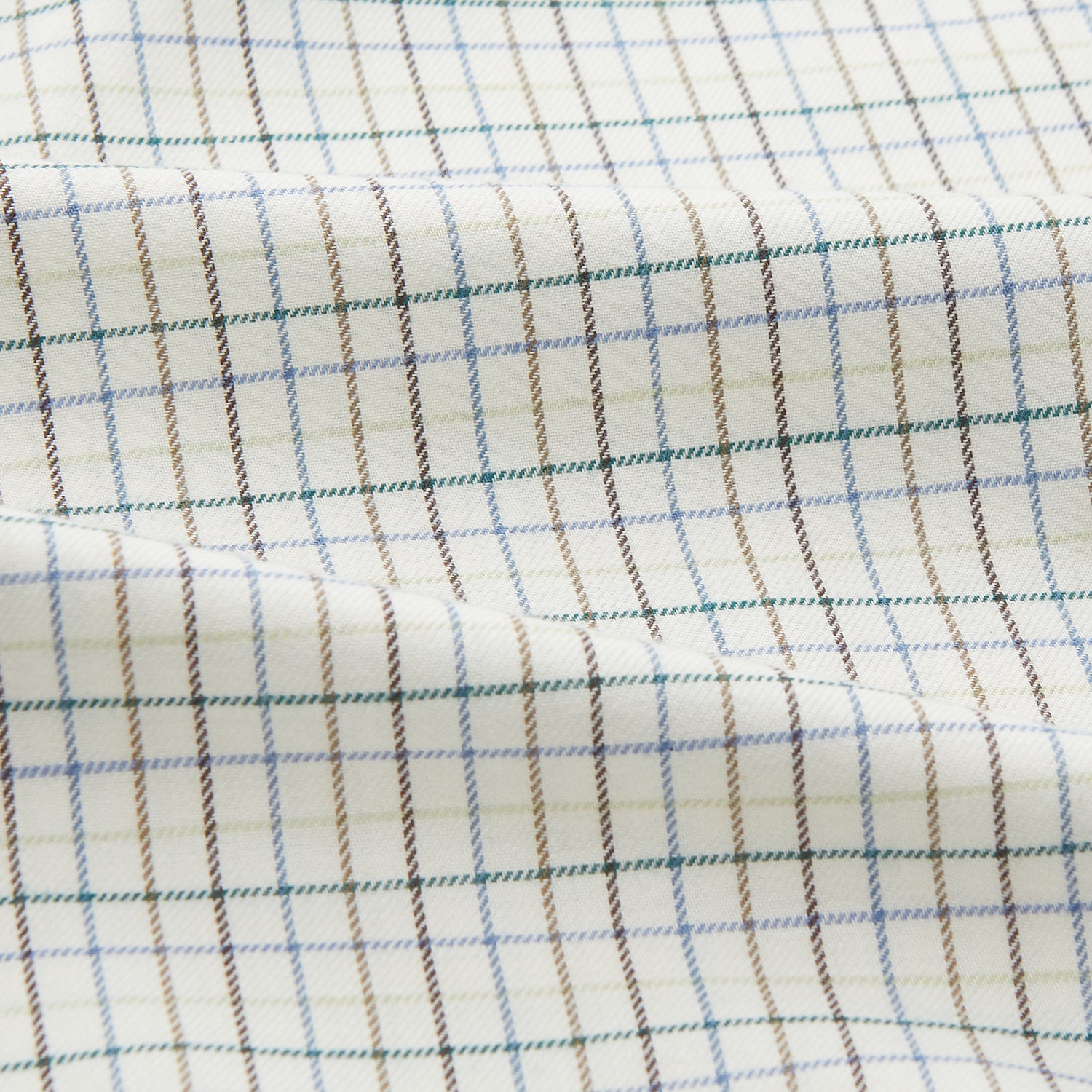 View 4 of product Green Tattersall Check Cashmerello Regular Fit Mayfair Shirt