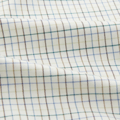 Green Tattersall Check Cashmerello Regular Fit Mayfair Shirt Image 3