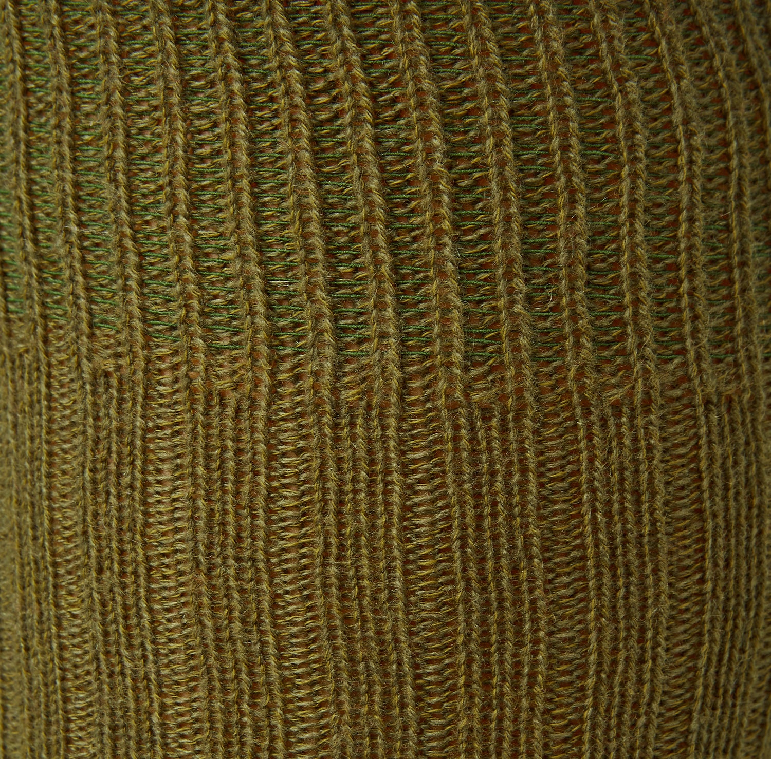 View 2 of product CASHMERE/COTTON BLEND  KHAKI GREEN 3/4 SOCKS