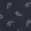 View 4 of product Navy and Forest Green Floating Paisley Silk Tie