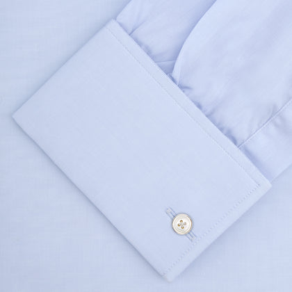 Two-Fold 120 Light Blue Shirt with Regent Collar and Double Cuffs Image 3