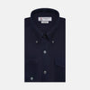 View 1 of product Navy Cashmere Cotton Shirt