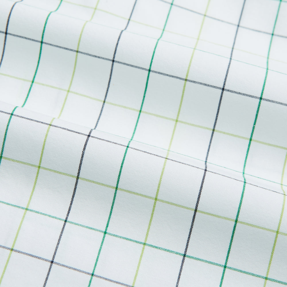 Dark Green Grid Check Mayfair Shirt