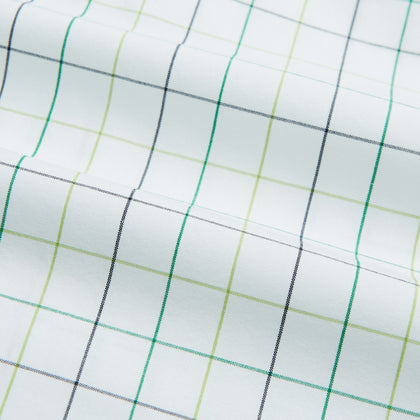 Dark Green Grid Check Mayfair Shirt Image 5