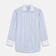 Light Blue Multi Stripe Cotton Regular Fit Penrose Shirt