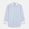 Light Blue Multi Stripe Cotton Regular Fit Penrose Shirt