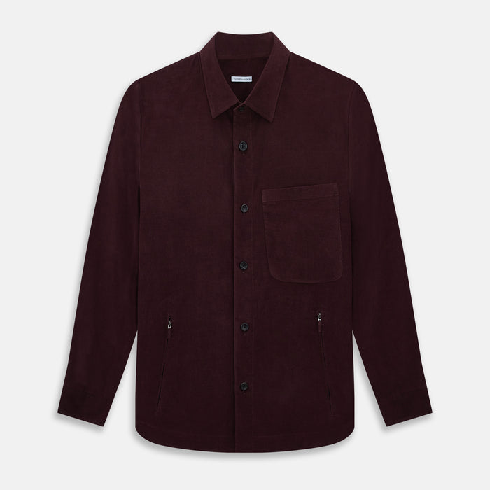 Burgundy Corduroy Hampstead Overshirt