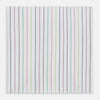 View 3 of product Green Multi Double Pinstripe Hand-Rolled Handkerchief