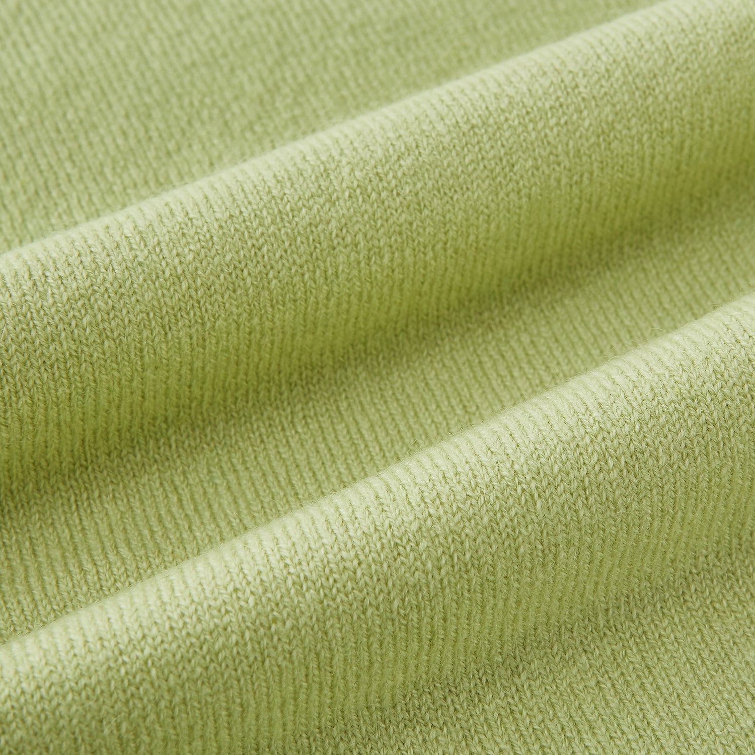 View 3 of product Plain Canary Yellow Cashmere Knitted Scarf