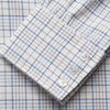 View 3 of product Blue Multi Check Regular Fit Cotton-Cashmere Shirt with T&A Collar and 3 Button Cuffs