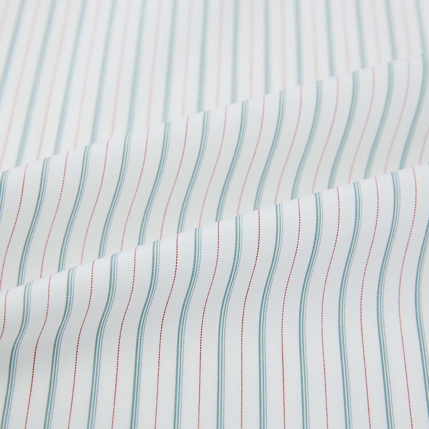 View 8 of product Turquoise and Red Ticking Stripe Windsor Shirt